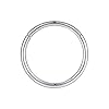 Silver Nose Rings 16 Gauge Hoop Earrings For Women - 16g Nose Hoop Septum Jewelry Surgical Steel Septum Clicker Lip Rings - 10mm 2pcs #4