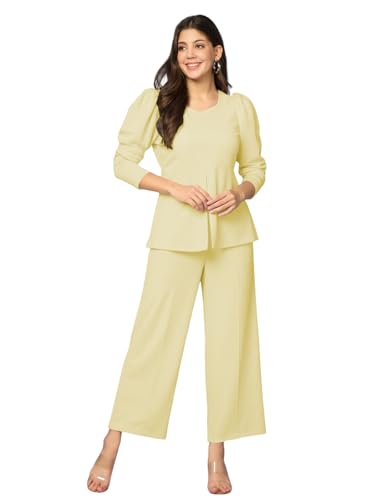 Image of Leriya Fashion Co-ord Set for Women Stylish Lycra Cotton | Western Summer Dress for Woman | Trendy Summer Casual Travel Outfit | A Line Dresses for Women | Western Stylish Midi Party Dress Outfits
