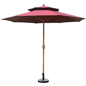 Parasol Strandparasol Outdoor Tuinparasols Parasols 9 ‘ronde dubbele top Outdoor Patio Parasol, Perfect voor Outdoor…