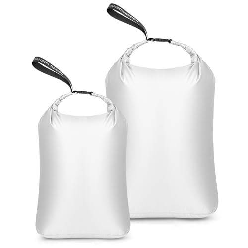 CANBOX 2-Pack Waterproof Travel Laundry Bags, Wet Dry Organizer to Block Odors & Prevent Suitcase Leaks, Roll-Up Dirty Clothes Pouch for Gym, Swim, Camping & Family Vacations