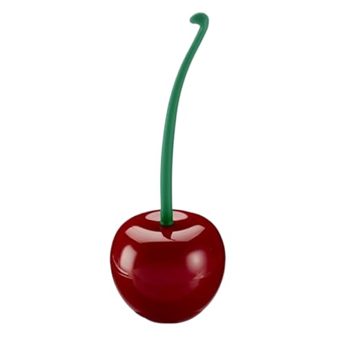 Cepillo de inodoro Cherry | Cepillo de inodoro de mango largo | Cepillo de inodoro | Herramientas de limpieza de baño | Herramienta y soporte para cepillo de limpieza de baño | Cepillo de inodoro de