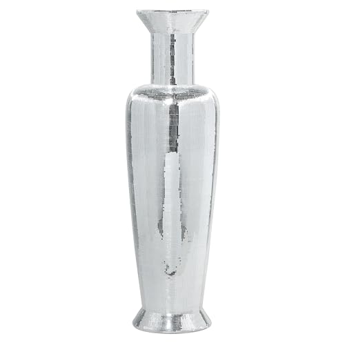 Glam Silver Polystone Vase
