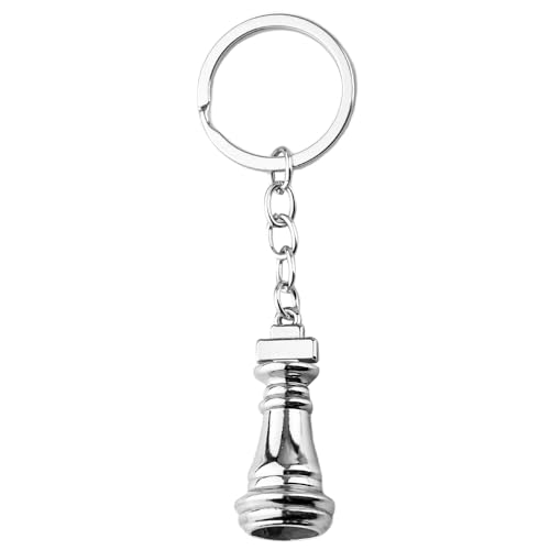 Porte-clés d'échecs pour joueur d'échecs, entraîneur, cadeau d'anniversaire, de Noël pour les amateurs d'échecs, petite amie, petit ami, cadeau de Saint-Valentin, Argenté, Small Porte-clés d'échecs pour joueur d'échecs, entraîneur, cadeau d'anniversaire, de Noël pour les amateurs d'échecs, petite amie, petit ami, cadeau de Saint-Valentin, Argenté, Small