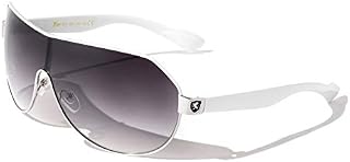 Mens Flat Top Sport Shied Aviator Sunglasses - Multiple Colors