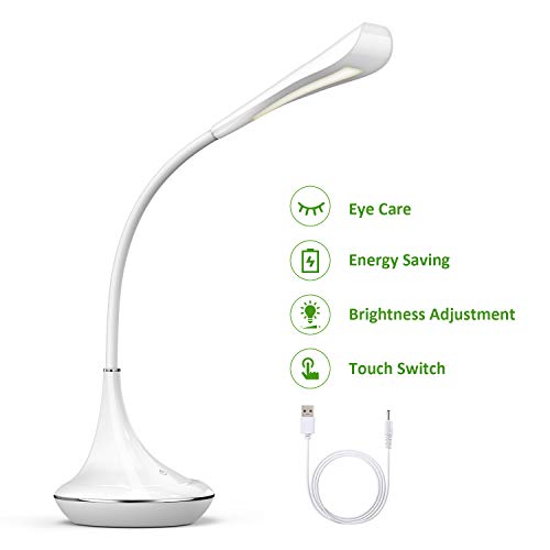 Preisvergleich Produktbild VOXON LED Schreibtischlampe Twistable Tischlampe Bürolampe Tischleuchte Augenschutz Nachttischlampe für Kinderzimmer, Nacht Lesen, Schlafzimmer