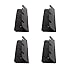 BORDSTRACT 4Pcs Inflatable Boat Seat Hook Clip Bracket, PVC Rubber Dinghy Yacht Kayak Boat Part Boat Seat Hook Clip, Inflatable Rubber Dinghy Raft Yacht Kayak Rowing Boat Accessories(Black)