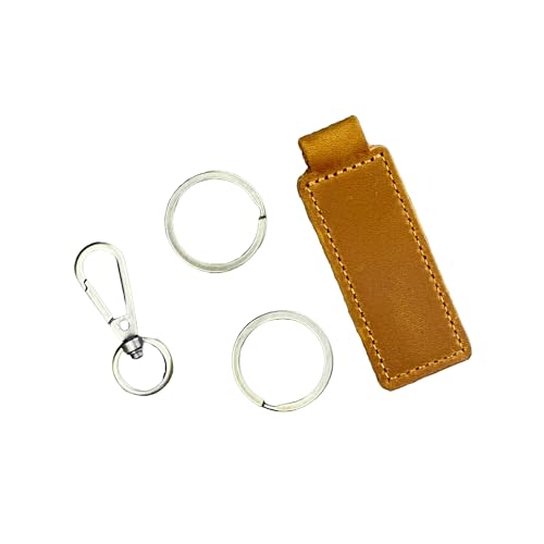 Personalized Engraved Leather Keychain - Customizable Key Ring for Car Keys, Bags & Unique Gifts - Handmade Minimalist Accessory for Men and Women - Image 6