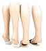 Foot Traffic Unisex Slipon Half Socks, Black & White (One Size, Two Pairs)