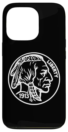 バッファロー ニッケル コイン コレクター 5セント 貨幣学 1913 アメリカ スマホケース iPhone 13 Pro 用