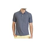 Nautica Mens Big & Tall Performance Classic Fit Deck Polo Shirt, Charcoal Heather, 3X Big