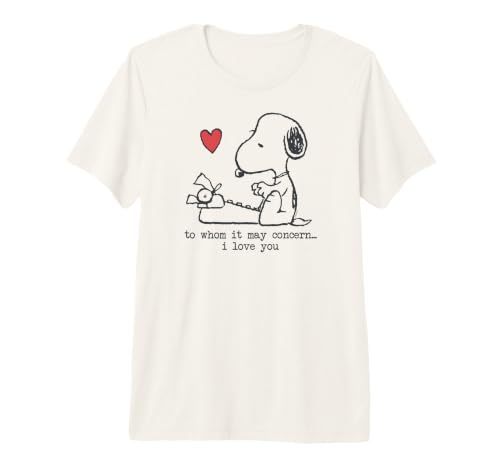 Snoopy a quien Puede preocupar... Te Amo Camiseta Premium