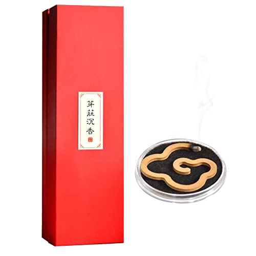 花の香りで有名なニャチャン産の高?天然沈香粉末は お香 縁起が良い雲の形状で お線香ギフト包装 20袋入り インテリア 癒やし リラックス お香たて 空気の清浄作用