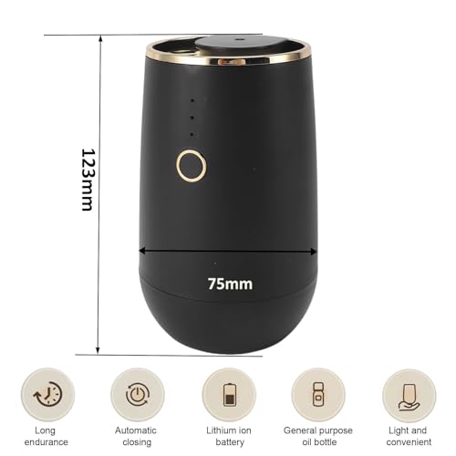 Image of Car Aromatherapy Diffusers for Essential Oils, USB Powered Car Air Fresheners Aroma Diffuser Freshener for Car Room Office(Black)