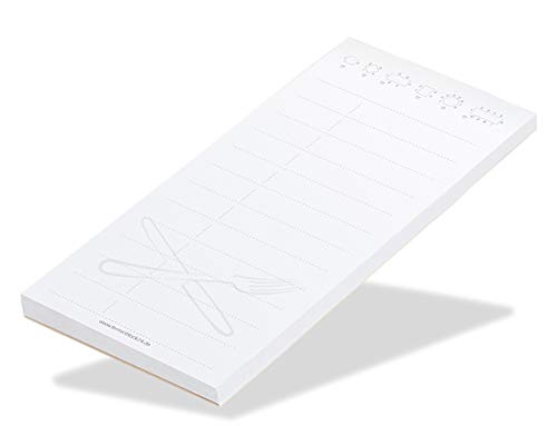 notizblock24 Kellnerblöcke standard blanko, 10 Stück á 50 Blatt Cover