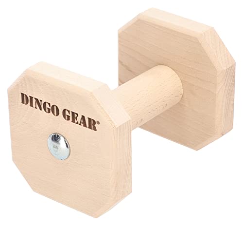 Dingo Gear Apportierholz verdrehte für IPO EXTRA Gewicht 650 Gramm Ausbildung Apportieren Hundetraining Obedience Handarbeit Apport Holz S02503
