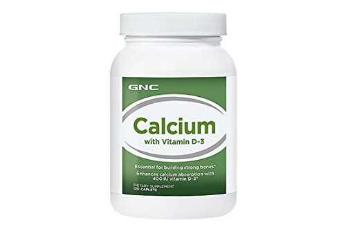 GNC Calcium 600 with Vitamin D-3, 120 Caplets