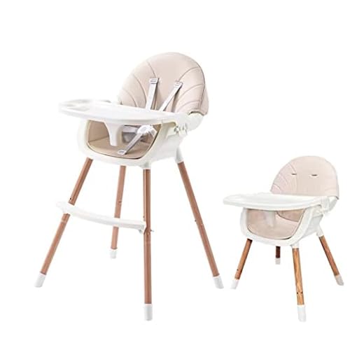 PandaEar 3-in-1 High Chairs for Babies Toddlers, Convertible Infant Highchair with Removable Tray & Safety Harness Adjustable Legs
