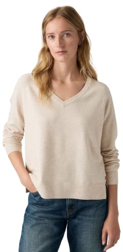 Levi's Super Soft Vneck Pullover Oatmeal Heathe – Ansicht 1