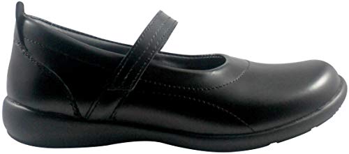 Little Girls Black Soft Leather Shoes, Carla 2M2