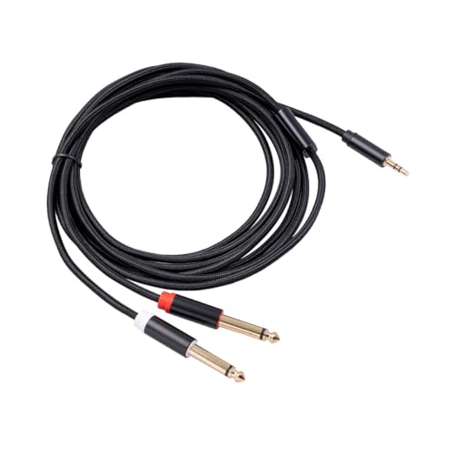 ULTECHNOVO Cable de Audio Profesional para Consola de Mezcla y Smartphones, Material Sintético Negro Alta Durabilidad y Diseño Atractivo de 3 Metros