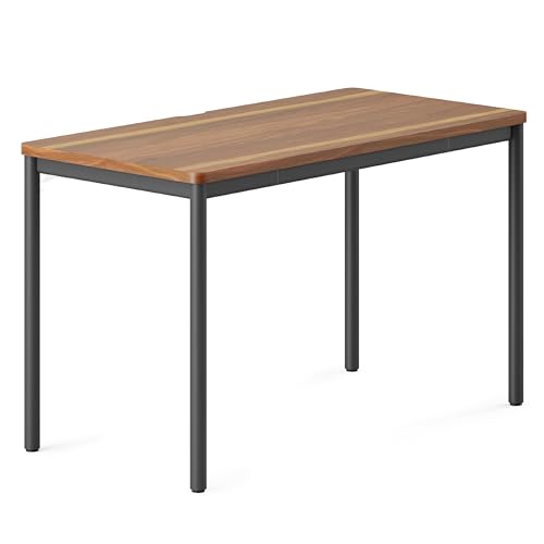 Image of Branch Daily Desk, Functional at Home Office Desk with Effortless Assembly | Timeless Design, Rounded Corners, and Built-in Cable Notch, 36 inch W x 28.5 inch H x 24 inch D, Walnut Work Table