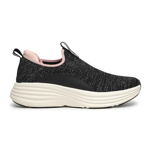 Image of YOHO Women Walking Shoes Rushhour Dynamic | Cushioned, Comfortable, Lightweight & Breathable Knitted Slip-Ons | Every Day Casual Wear Without Lace, Stylish Footwear for Ladies /Girls -900