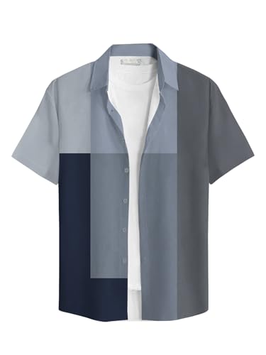 BULLMER Trendy Regular Fit Printed Causal Shirt for Men - Pack of...