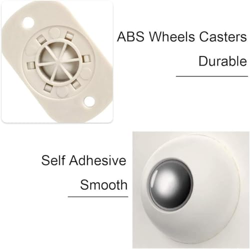 Image of 4 PCs Ball Transfer Units Self-Adhesive Roller Bearing, Universal Rotation Ball Casters, Caster Wheel for Bottom Storage Rack, Trash Can, Bed Storage Box (Multi Color)