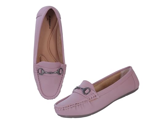 Image of CatBird Women's Metal Detail Slip-On Loafers | Cushioned Comfort Flats | Lightweight Office & Casual Shoes | Anti-Slip Sole Footwear