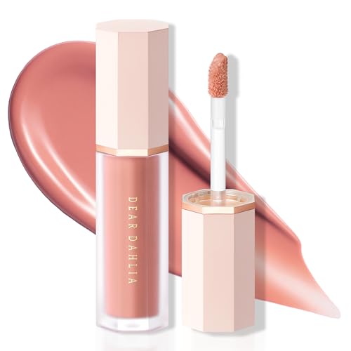 Image of DEAR DAHLIA Petal Drop Liquid Blush (Flesh) - Natural Dewy Glow Serum Blush, Buildable & Blendable, Sheer Watercolor Finish, Vegan Korean Makeup for Cheeks, 0.14 oz