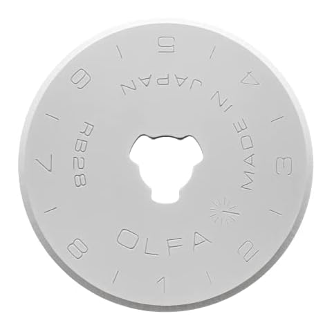 Olfa 9561OLFA 28 mm 2-Piece Stainless Steel Spare Blades, Silver Cover
