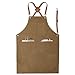 Delantal personalizado de lona encerada para hombre, delantal de carpintero resistente, delantales de herramientas resistentes, apto para cocina, jardín, alfarería, taller de manualidades, garaje