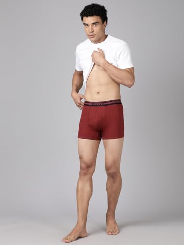 Image of Levi's 003 Classic Trunk for Men | 100% Pure Cotton | Solid | Durable Comfort | Breathable Men's Underwear | Anti-Roll Waistband | Extra Supportive Gusset | No Ride-Up Leg Fit | Pack of 1