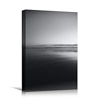 Canvas Wall Art Expressive Landscape Chic Dramatic Duotone Hallway Landscape Mountain Photography - 12x18 inches