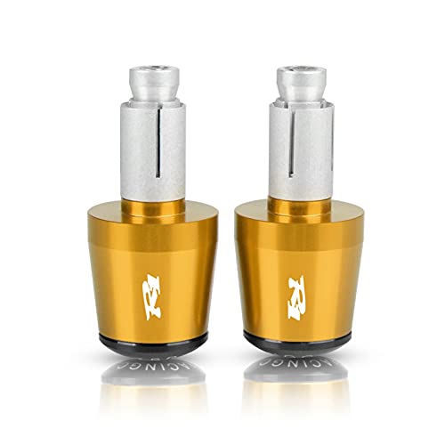 Embouts de guidon moto anti-vibration 22mm pour Yamaha R1 grip ergonomique doré