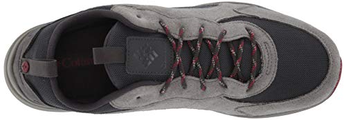 Columbia Men's Pivot WP, Shark/Red Element, 7.5