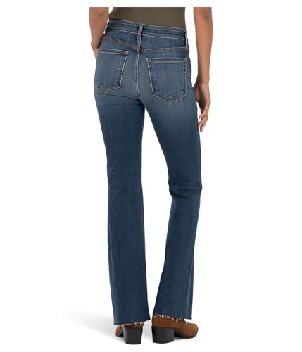 KUT from the Kloth Women's Stella High-Rise Fab Ab Flare W/Raw Hem3