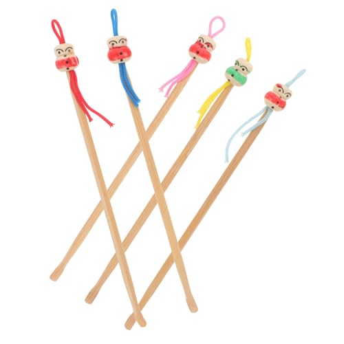FOMIYES Gentle Earwax Removal 5pcs Bamboo Ear Spoons Smooth Comfortable for Daily Use