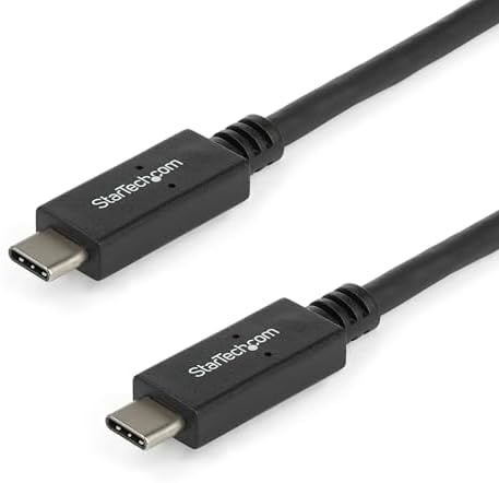 StarTech.com USB to USB C Cable – 1m / 3 ft – 5Gbps – USB A to USB C – USB Type C – USB Cable Male to Male – USB C to USB (USB315AC1M),Black 18