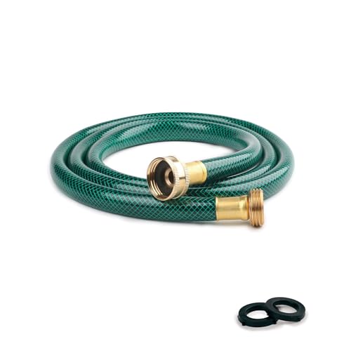 Image of 10FT 1 /2-Inch Style PVC Garden Hose with Brass GHT Fittings