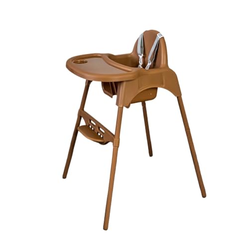 SAYOYO Hochstuhl Baby 2-in-1 Verstellbarer Kinderhochstuhl, Baby Essen Stuhl, Kinderstuhl mit 5-Punkt-Gurt, Leicht 3,5 kg, für Kinder von 6-36 Monate (max. 15 kg), Braun SAYOYO Hochstuhl Baby 2-in-1 Verstellbarer Kinderhochstuhl, Baby Essen Stuhl, Kinderstuhl mit 5-Punkt-Gurt, Leicht 3,5 kg, für Kinder von 6-36 Monate (max. 15 kg), Braun