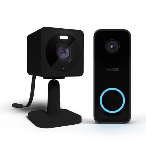Wyze Video Doorbell Cam 2K with Wyze Cam OG Black as Chime