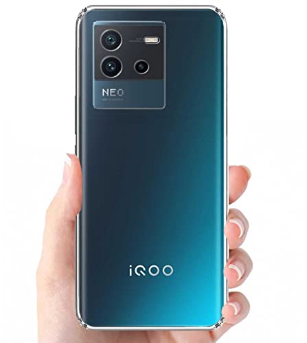 Image of Dashmesh Shopping Back Case Cover for iQOO Neo 6 5G (Transparent | Crystal Clear | Soft Flexible)