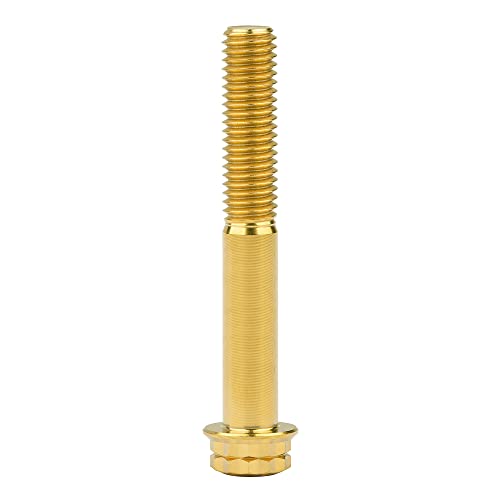 Image of Titanium Flange 12 Point Head M8 x15 20 25 30 35 40 45 50 55 60 65mm Screw Bolt Pack of 4 (M8x50mm, Gold)