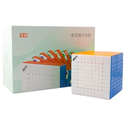 Image of QiYi 9x9 Magnetic Speed Cube | Ball-Core Design & Core Positioning | Ultra-Lightweight 212g & Compact 68mm Flagship 9x9x9 Professional Stickerless Puzzle