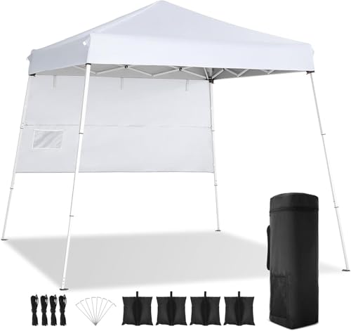 Image of Hoteel Canopy Tent 10x10 Pop up Canopy, Easy Setup Canopy Heavy Duty Gazebo Without Sidewalls Waterproof & UPF 50+, Portable Bag, 3 Height Adjustable & 4 Sand Bags, White (Upgraded Hexagonal Frame)