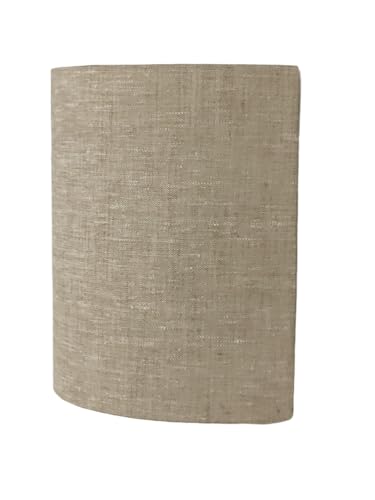 Applique murale demi cylindre Luminaire Lin 1/2 lune idée cadeau anniversaire hygge zen scandinave slow life décoration bord de mer abat-jour - taille personnalisée...