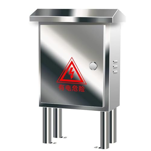 Waterproof Stainless Steel Electrical Box, Rustproof Lockable Junction Box for Outdoor/Indoor Use, High-Foot Design, Electric Vehicle Charging Protection Enclosure