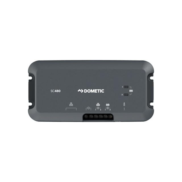 BÜTTNER DOMETIC SC480 MPPT - Regolatore solare, 12 V, 30 A, 480 W, Bluetooth, nero, 4,8 x 17 x 8,8 cm, 0,345 kg