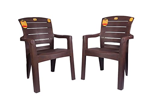 Image of ANMOL Moulded Jaguar Comfortable high Back Chair (Weight Bearing Capacity 200 kg)(3 Years warrranty on Manufacturing defect) (Set of 2)